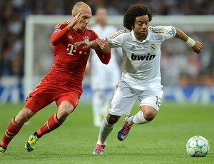 robben marcelo Real Madrid X Bayern munique (Foto: Getty Images)