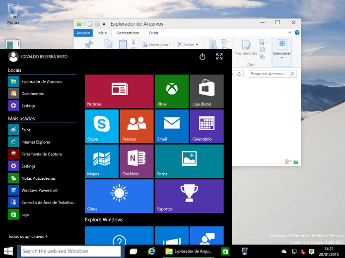 Aprenda atualiza o Windows 10 Technical Preview via atualiza??es de sistema (Foto: Reprodu??o/Edivaldo Brito)