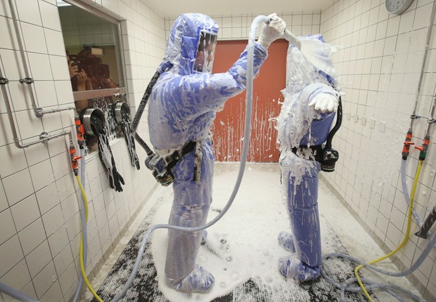 Hospital de Berlim se prepara para possíveis casos de Ebola (Foto: Sean Gallup/Getty Images)