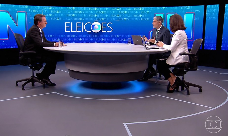 ornal Nacional entrevista Jair Bolsonaro, candidato do PL à Presidência da República
