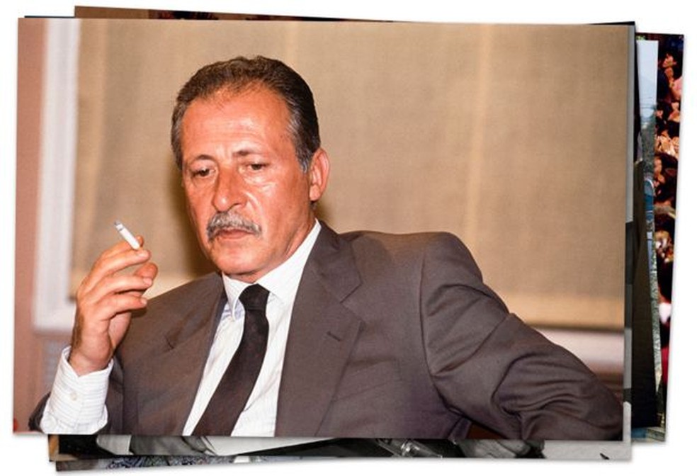 O juiz Paolo Borsellino lutou durante anos contra a máfia na Sicília. — Foto: Getty Images via BBC