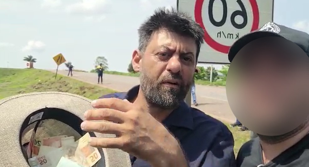Olair Correia pedia dinheiro por Pix para custear atos antidemocráticos em rodovias — Foto: Reprodução