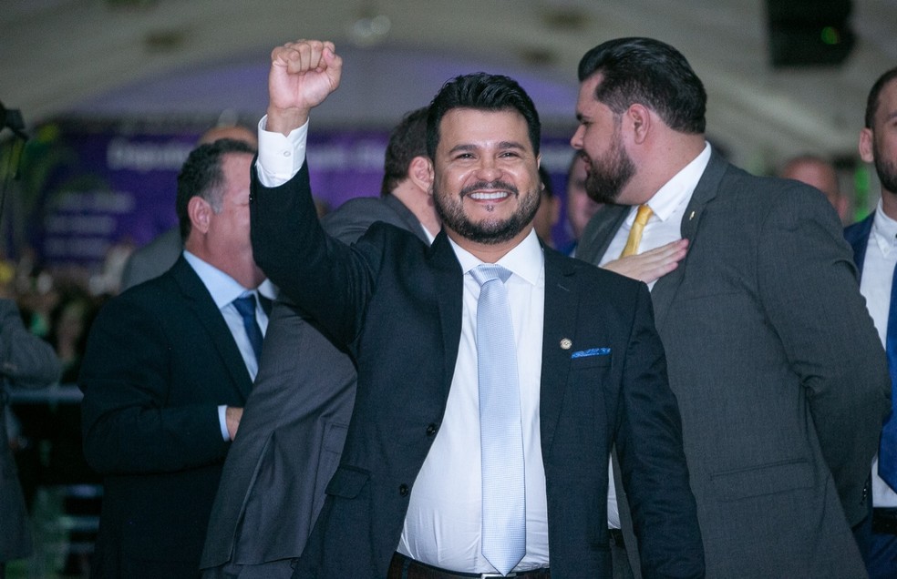 Deputado Marcelo Cruz foi eleito presidente da ALE até 2025 — Foto: Reprodução