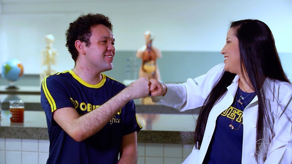 João e Lilian vão ao 'The Wall' para continuar o projeto do BioPequi   — Foto: Globo