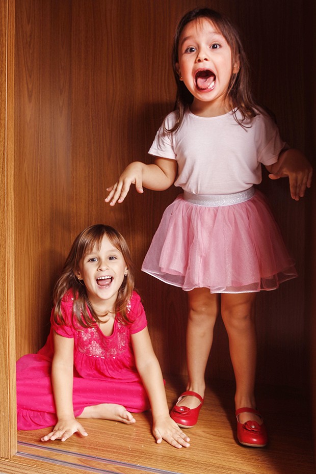 Maya e Kiara, filhas de Natália Guimarães (Foto: Flare Fotografia/ Ed. Globo)