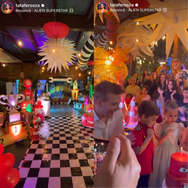 Thais Fersoza e Michel Teló mostram detalhes da festa de aniversário dos filhos (Foto: Reprodução/ Instagram )