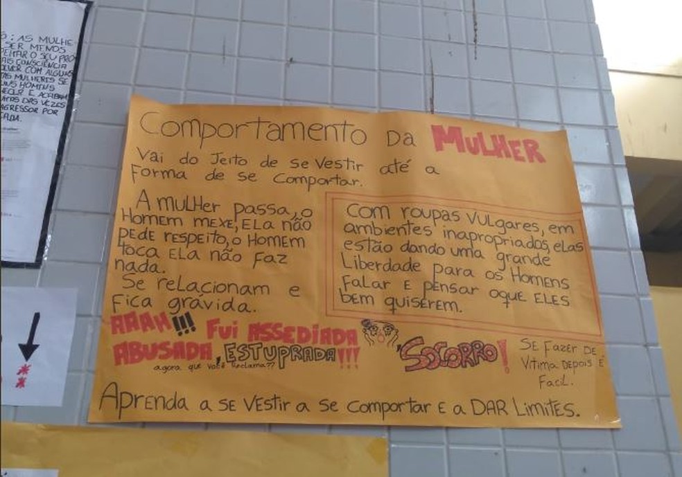 Diretora E Professora De Escola Que Expos Cartazes Machistas Faltam A Comissao Na Ales Espirito Santo G1