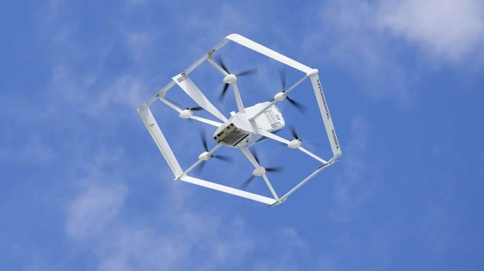 Amazon diz que entregas por drones começam neste ano na Califórnia, Estados Unidos — Foto: Divulgação/Amazon