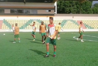 Jogadores do Tapajós realizam treinamentos em Vitória do Xingu (Foto: Ascom/ Prefeitura Municipal de Vitória do Xingu)