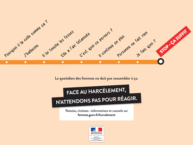 Campanha em paris: “Stop ça suffit” (Pare, é suficiente) (Foto: Divulgação)