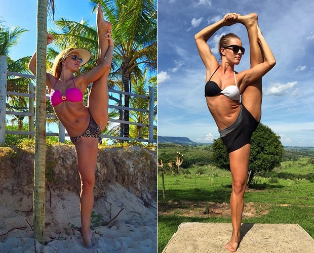 Juliana Valcézia mostra sua flexibilidade incrível nas redes sociais (Foto: Arquivo Pessoal)