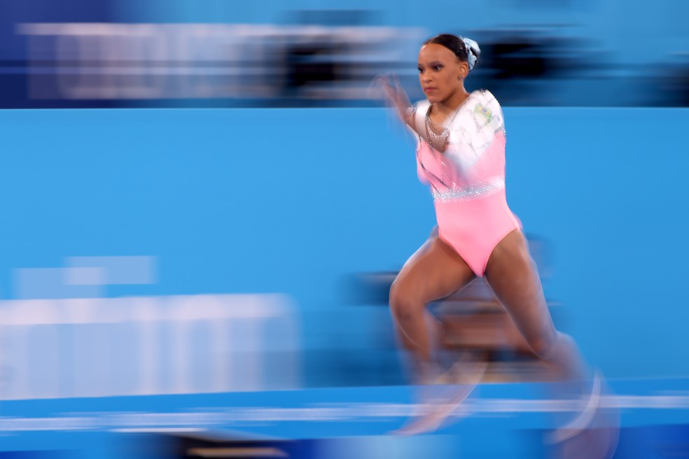 Rebeca Andrade é ouro no salto nas Olimpíadas de Tóquio — Foto: Jamie Squire/Getty Images