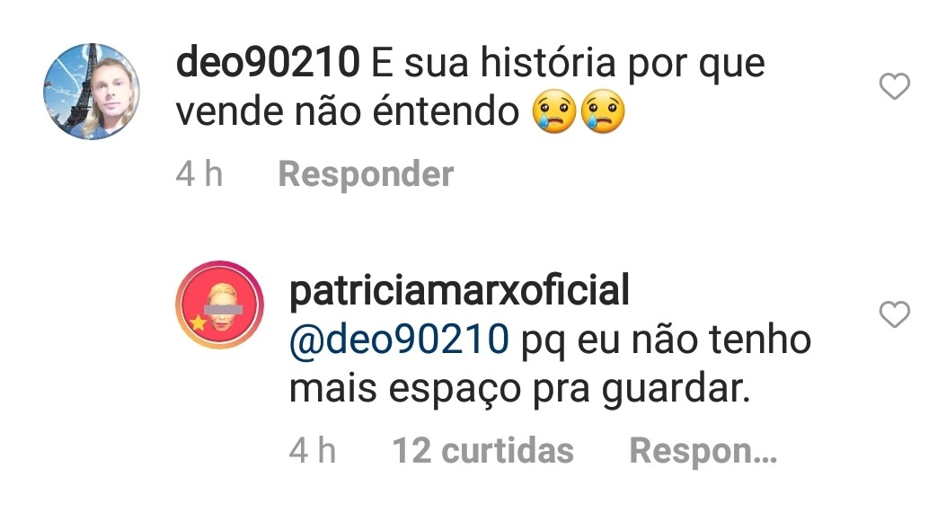 Patrícia Marx vende discos do início da carreira (Foto: reprodução/instagram)