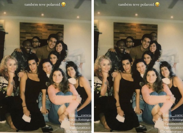 Bruna Marquezine e Ricky Tavares com amigos (Foto: Reprodução Instagram)