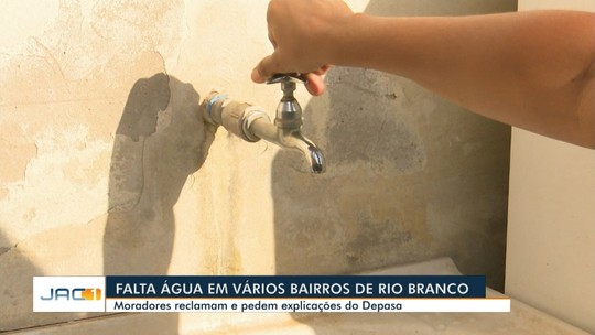 Moradores reclamam de falta d’água em bairros de Rio Branco 