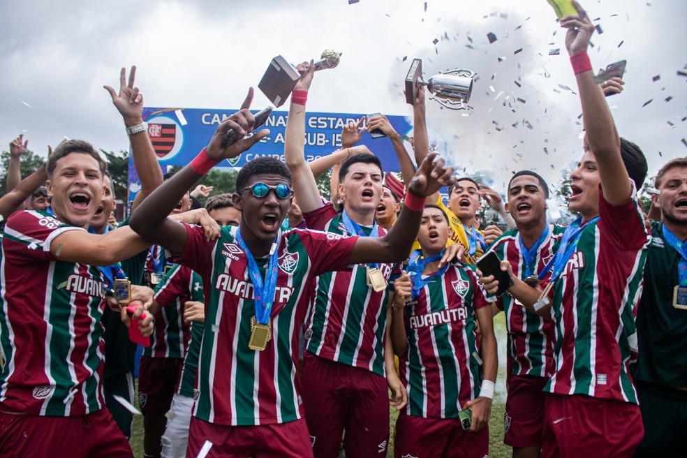 Fluminense foi campe�o carioca sub-15 em cima do Flamengo � Foto: Leonardo Brasil / Fluminense FC