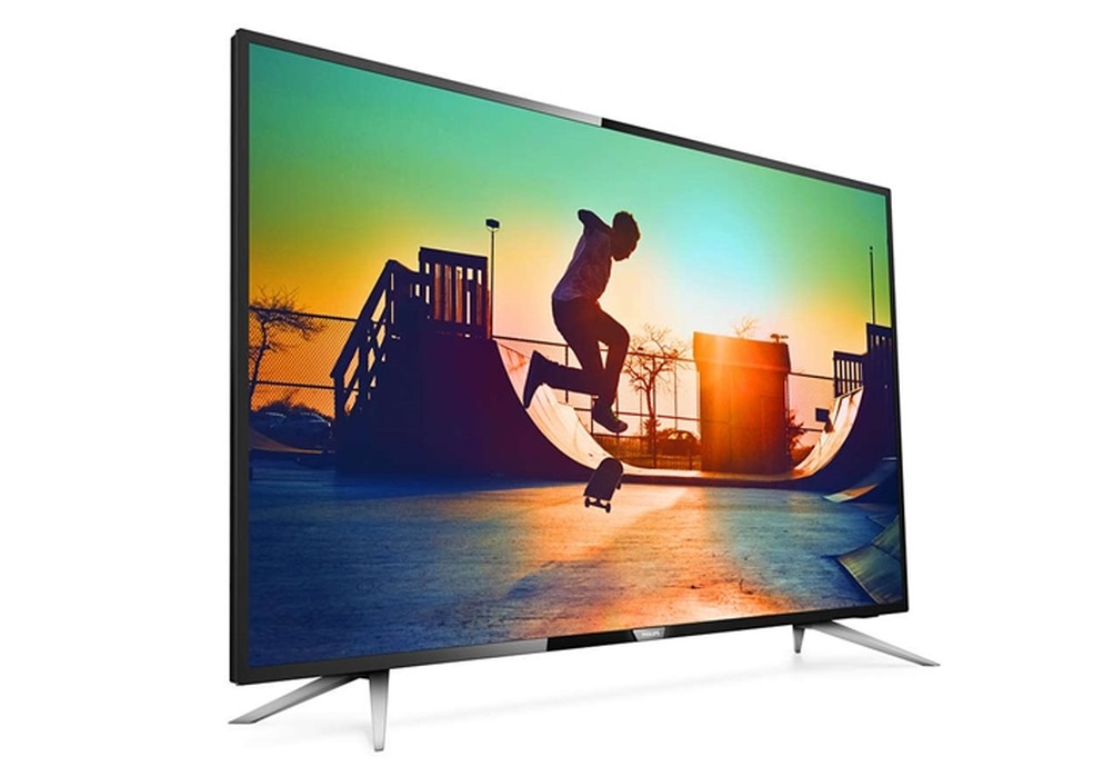 Bordas finas sÃ£o o destaque do modelo 4K da Philips â€” Foto: DivulgaÃ§Ã£o/ Philips