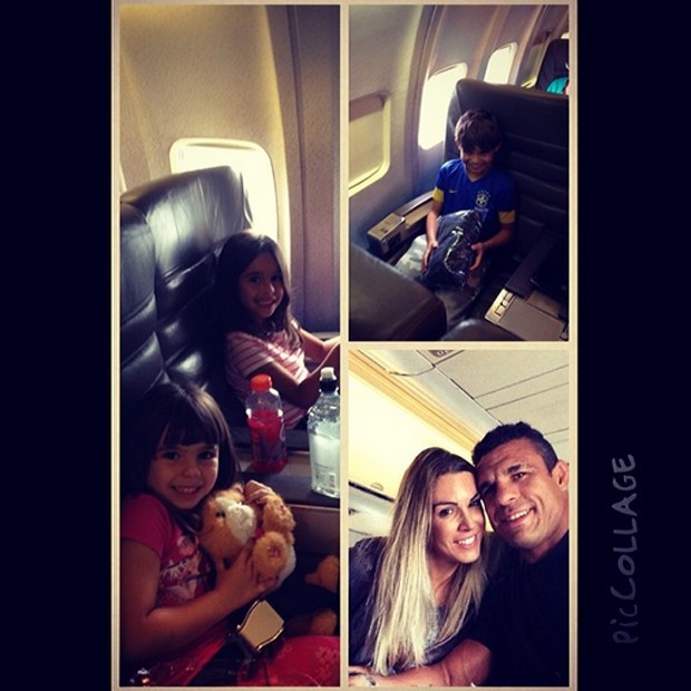 Vitor Belfort embarca com a família para Dubai (Foto: Reprodução / Instagram)