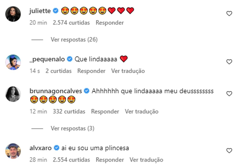 Famosos se derretem por Lua — Foto: Reprodução/Instagram