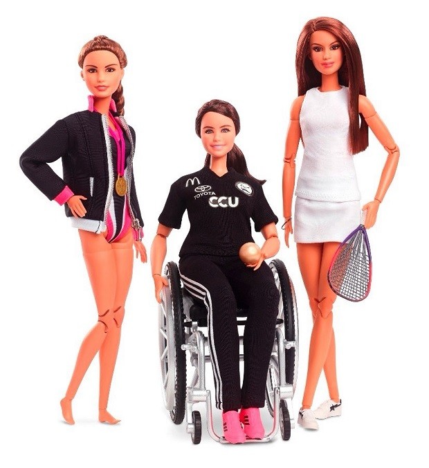 Atletas paralímpicas são homenageadas por Barbie (Foto: Reprodução / Twitter @Fran_Mardones)