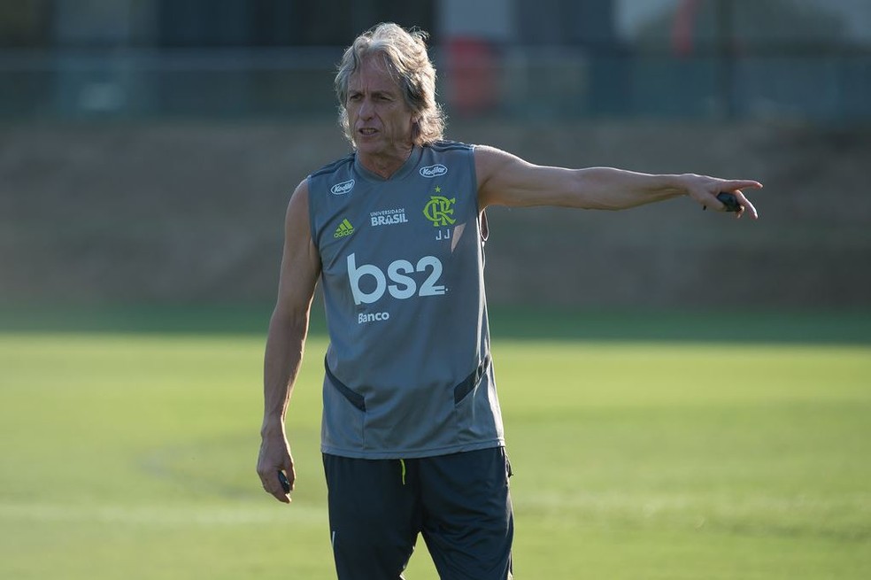 Jesus não antecipou a escalação do Flamengo — Foto: Alexandre Vidal / Flamengo