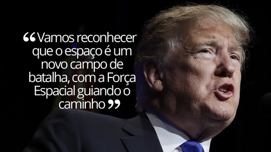 Resultado de imagem para Donald Trump promete investir em sistema de defesa espacial contra 'ameaças externas'