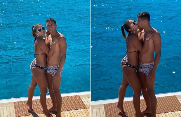Belle Silva e Thiago Silva: clima romântico em férias na Itália (Foto: Reprodução / Instagram)