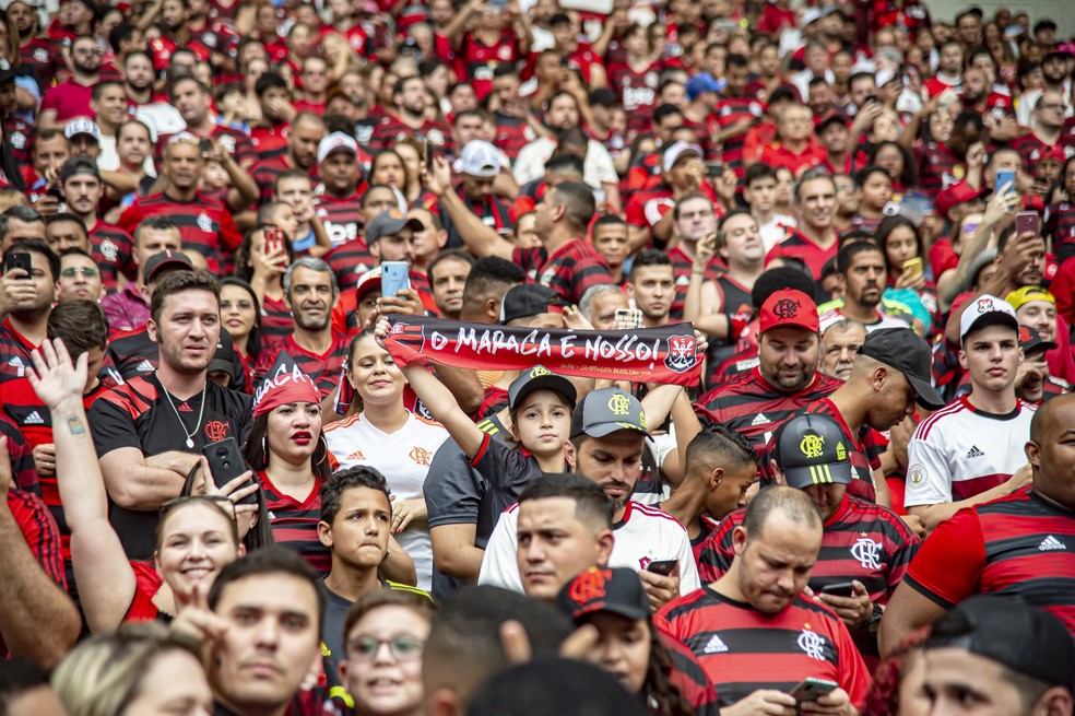 Torcida do Flamengo no Maracanã — Foto: Alexandre Vidal/Flamengo