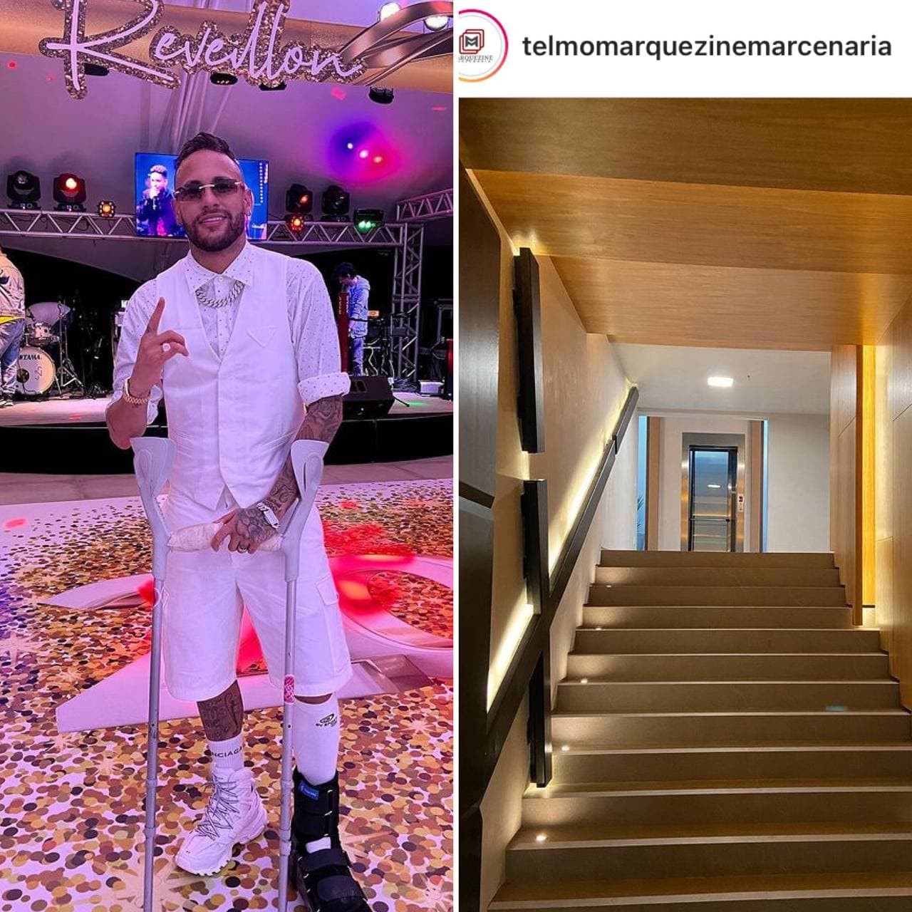 Neymar Jr tem marcenaria de casa feita por pai de Bruna Marquezine e web reage (Foto: Reprodução / Instagram)