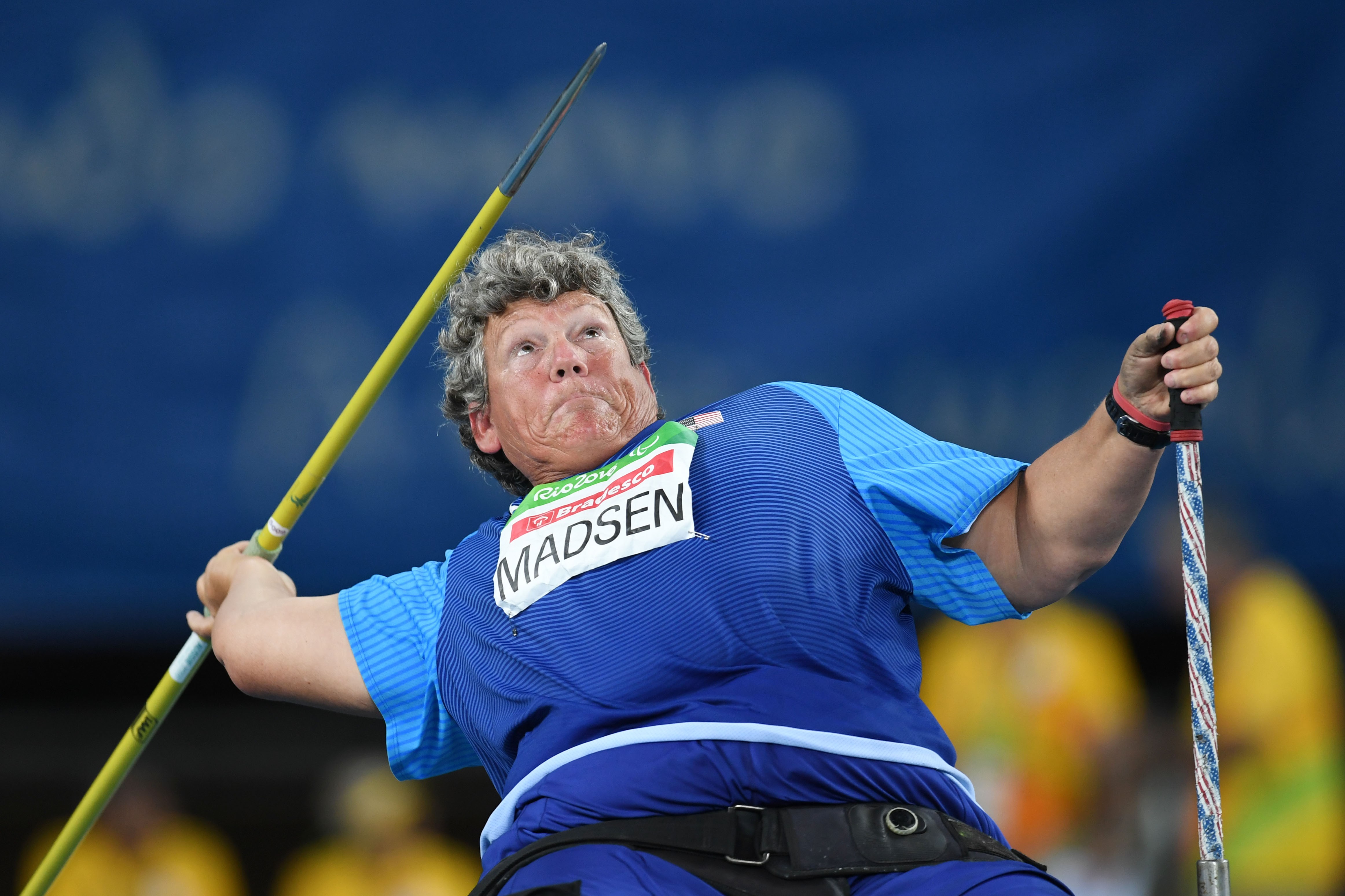 Angela Madsen durante os Jogos Paralímpicos do Rio, em 2016 (Foto: Getty Images)