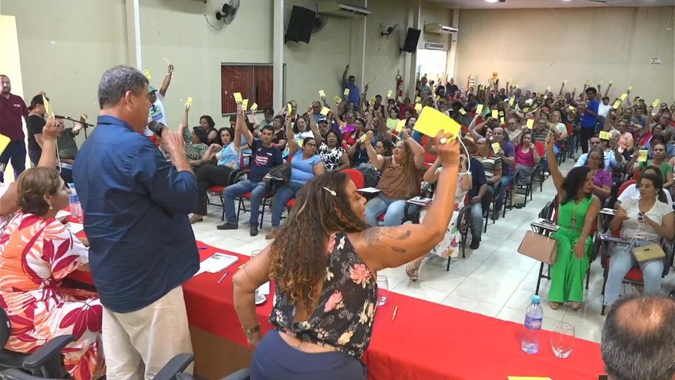 FETEMS reúne técnicos e Estado para discussão salarial de Profissionais da Educação — Foto: Reprodução