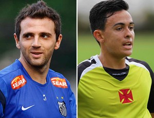 Montagem - Montillo e Montoya, Santos x Vasco (Foto: Editoria de Arte)
