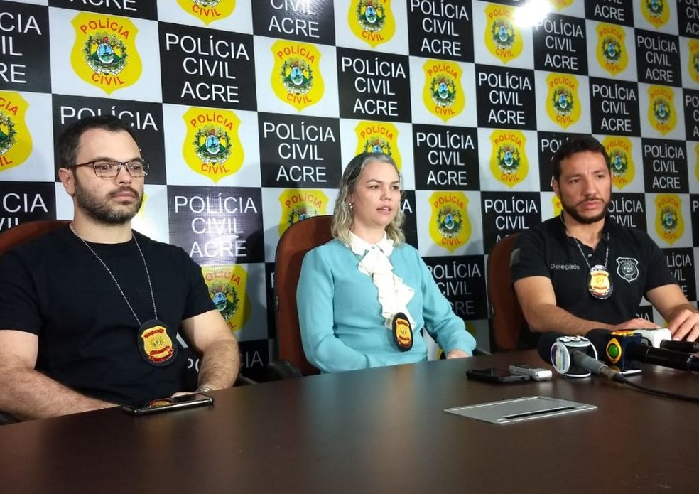 Duas pessoas são presas em flagrante por pornografia infantil no Acre; polícia cumpre seis mandados no estado (Foto: Aline Nascimento/G1)