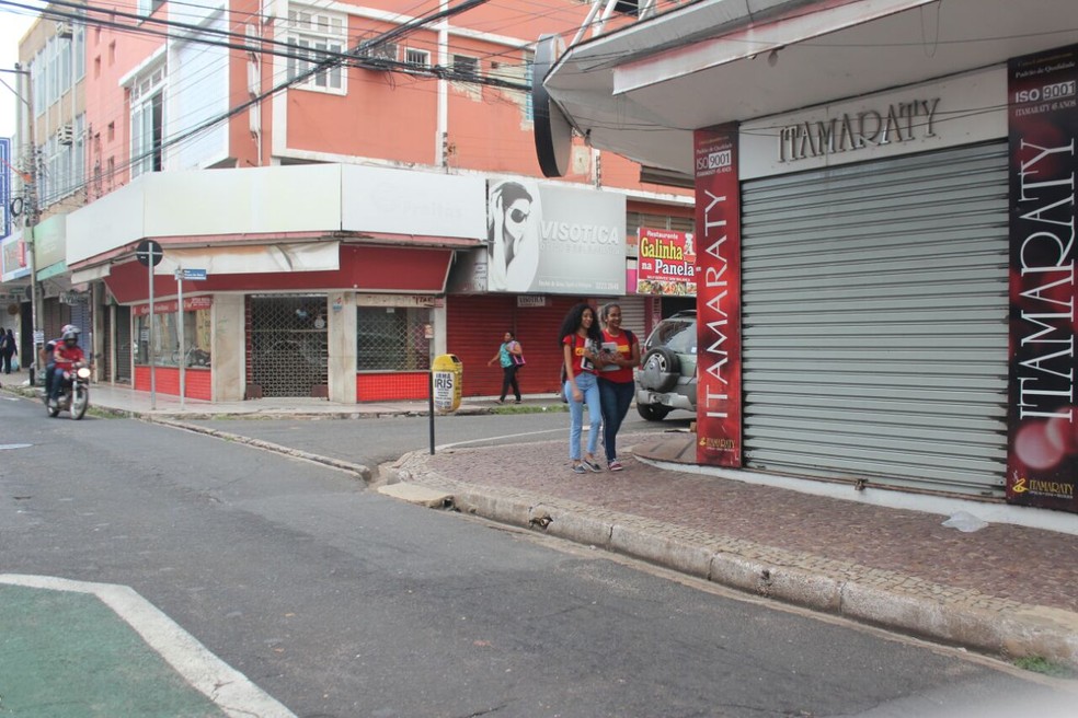 Centro de Teresina não vai funcionar (Foto: José Marcelo/G1 PI)