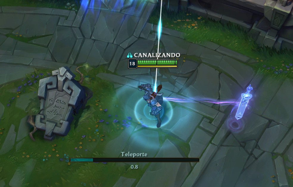 O teleporte é um feitiço essencial para o topo (Foto: Reprodução/Julio César Puiati)