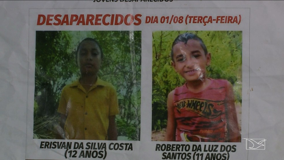 Criança e adolescente foram encontrados em cova rasa no Campo de Peris no Maranhão.  (Foto: Reprodução/TV Mirante)