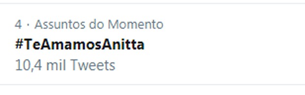 Anitta agradece apoio de fãs (Foto: Reprodução/Instagram)