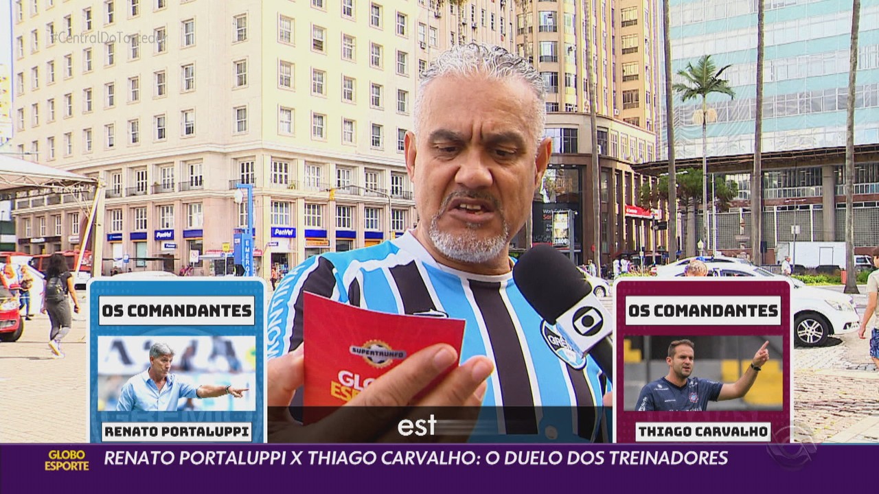 Renato Portaluppi x Thiago Carvalho: o duelo dos treinadores