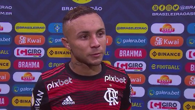 Everton Cebolinha em sua estreia pelo Flamengo