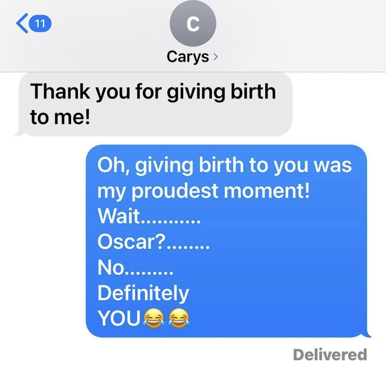Catherine Zeta-Jones mostra troca de mensagens com a filha Carys (Foto: Reprodução/Instagram)