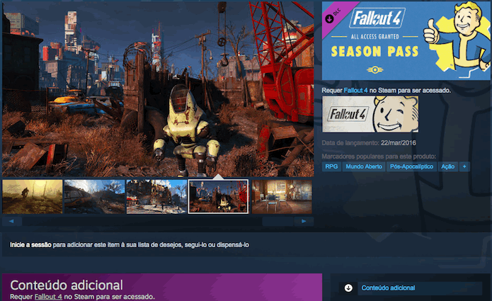 Fallout 4: Season Pass inclui o DLC Automatron (Foto: Reprodução/Victor Teixeira)