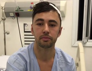 Do hospital, Neto postou vídeo no Instagram após cirurgia para retirada de tumor da cabeça (Foto: Reprodução/Instagram)