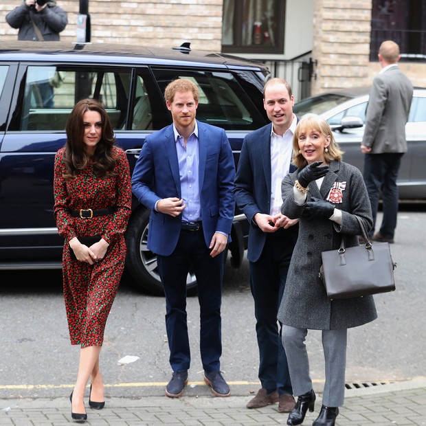 Kate Middleton, Príncipe William e Príncipe Harry  (Foto: Getty Images)