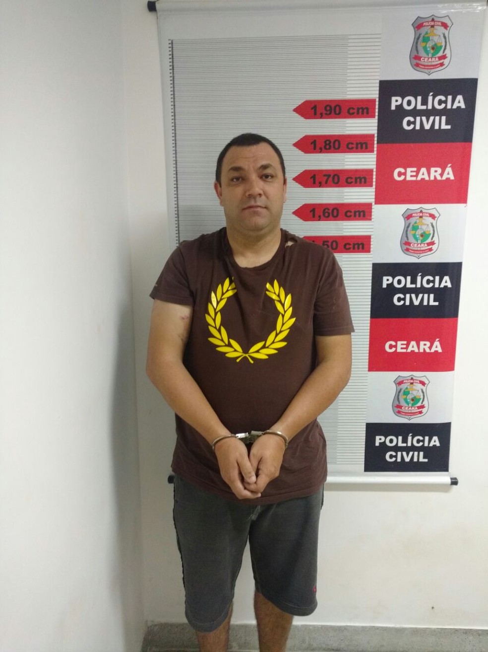Suspeito de arrombar bando em Natal (Foto: Assessoria de Imprensa da Polícia Civil do Ceará/Divulgação)