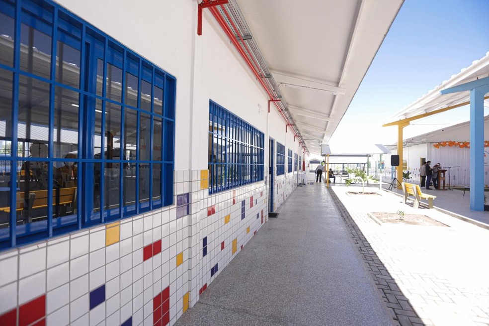 Escola municipal de tempo integral na zona Sul de Teresina foi inaugurada em agosto de 2021 — Foto: Divulgação/Prefeitura de Teresina