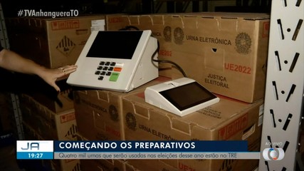 Quatro mil urnas que serão usadas nas eleições deste ano estão no TRE; saiba mais