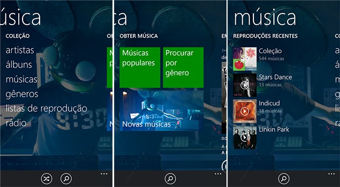 Xbox Music ? o player de m?sica padr?o do Windows Phone com suporte a reprodu??o no OneDrive (Foto: Divulga??o/Windows Phone Store)
