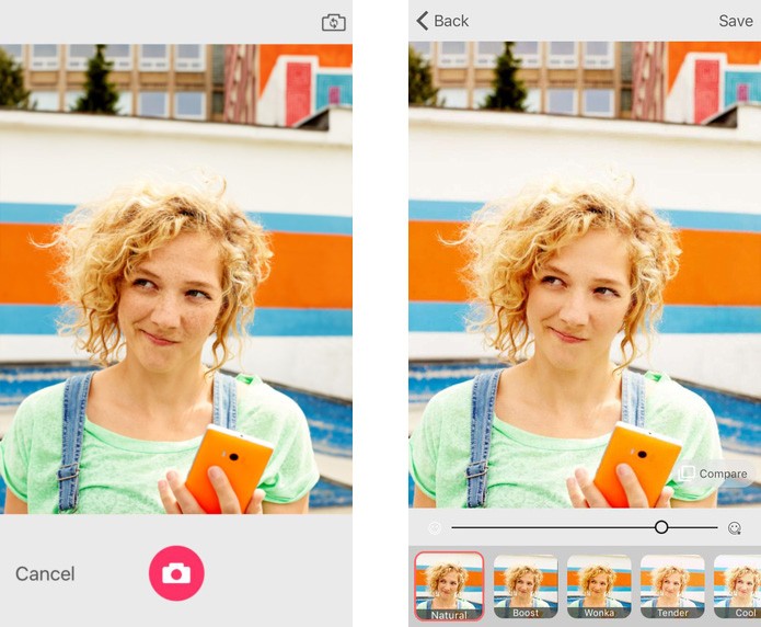 Microsoft Selfie melhora fotos automaticamente e com filtros (Foto: Divulgação)