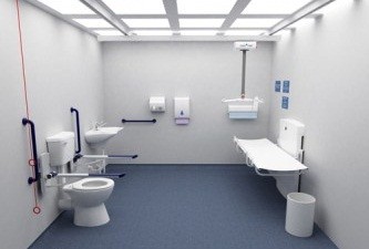 Um banheiro ideal pra deficiente  (Foto: Reprodução)