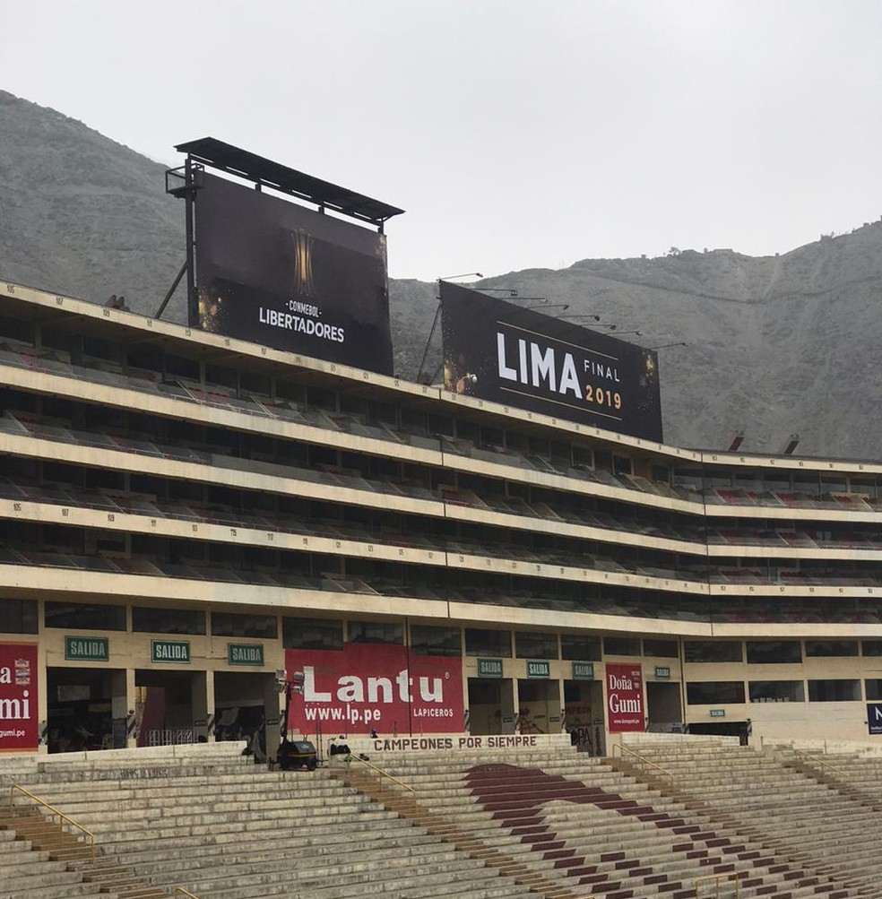 Est&aacute;dio Monumental Lima Flamengo x River Plate Libertadores &mdash; Foto: GloboEsporte.com